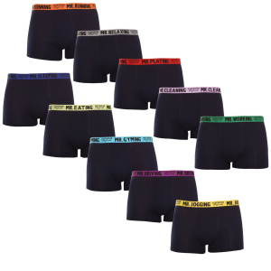 10PACK pánské boxerky Lee Cooper modré (LCUBOX10P0101-1410367) XL, trenky / trenýrky