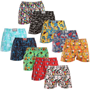 10PACK pánské trenky Styx art klasická guma vícebarevné (10A118367234790) S, trenýrky