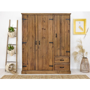 Seart Seart Masivní šatní skříň Rustyk 155 cm