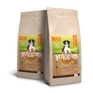 30kg Yoggies Active Kachní maso&zvěřina, minigranule lisované za studena s probiotiky