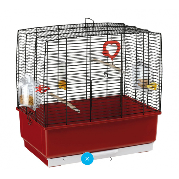 Klec Ferplast Rekord 3 černo/červená