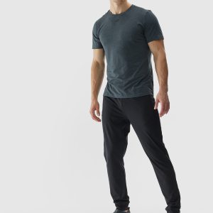 Pánské sportovní rychleschnoucí kalhoty - černé