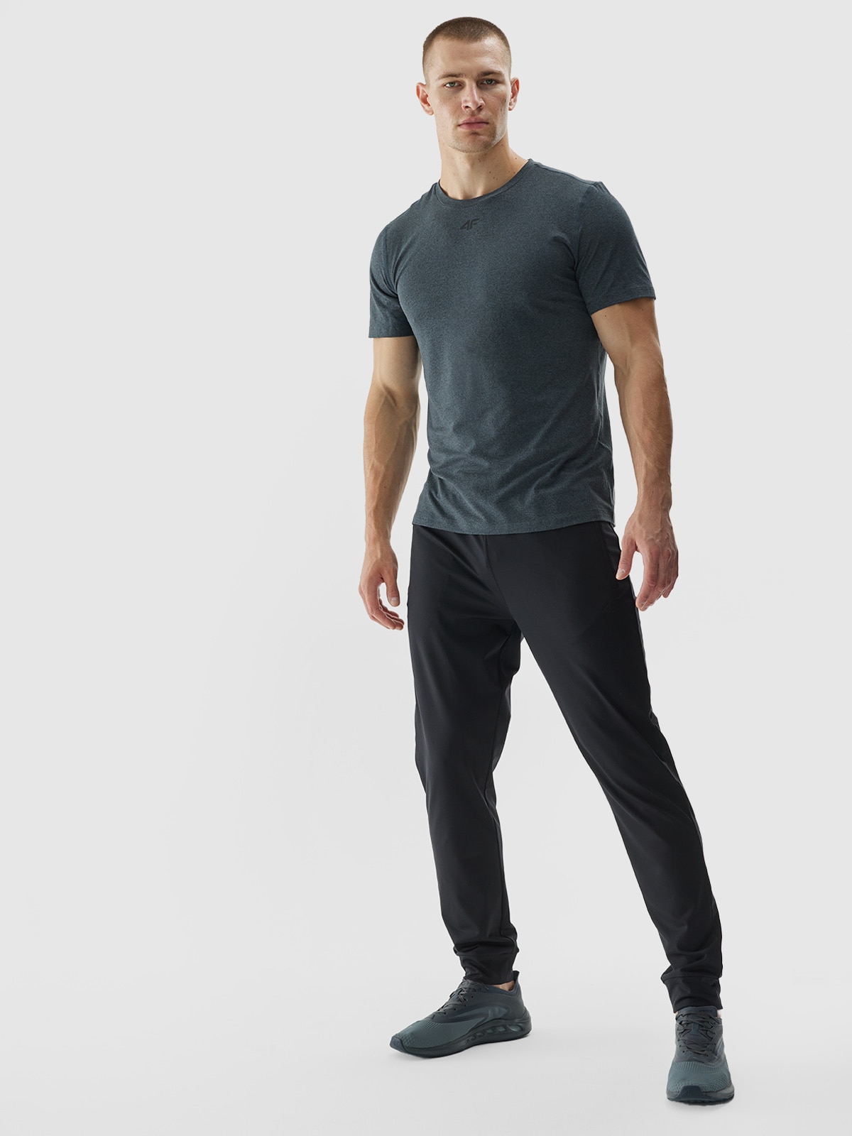 Pánské sportovní rychleschnoucí kalhoty - černé