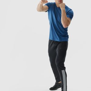 Pánské sportovní rychleschnoucí kalhoty - černé