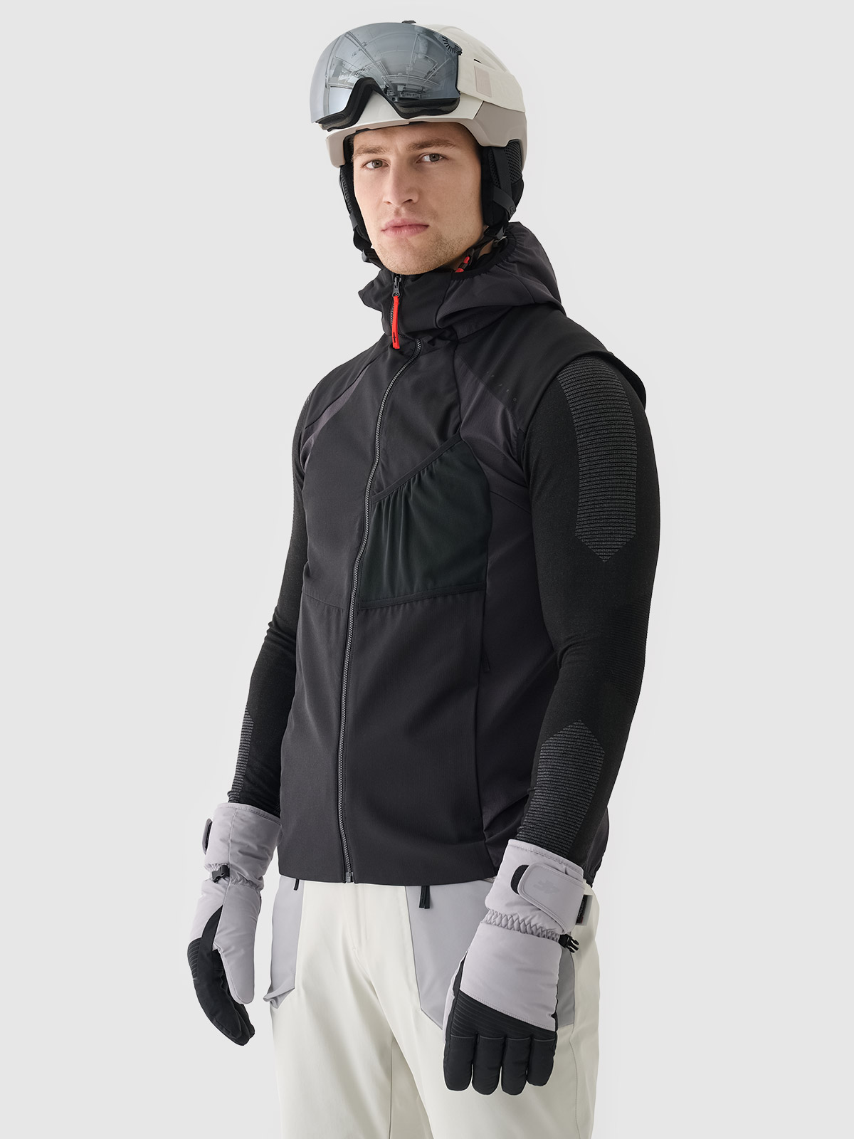 Pánská skialpová vesta Primaloft Active - černá