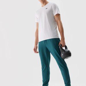 Pánské sportovní rychleschnoucí kalhoty - mořské zelené