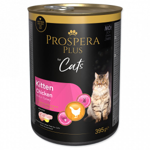 Konzerva Prospera Plus Cat Meta Paté Kitten krůta a kuře 395g