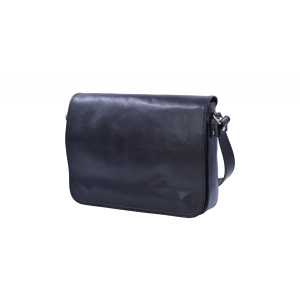 Kožená taška na dokumenty A4 Černá, 37 x 9 x 28 (XT00-CR6548-09TAM)