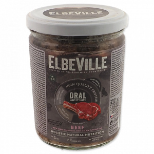Sklenice Elbeville Oral Cavity Care hovězí s heřmánkem, mátou a listem černého rybízu 440ml