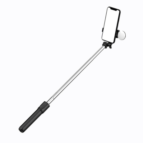 MG Telescopic Bluetooth selfie tyč s LED světlom 0.71m, černá