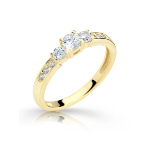 Cutie Diamonds Prsten ze žlutého zlata s diamanty DZ6806-2360-10-X-1 50 mm
