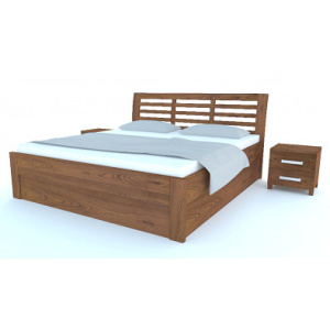 Postelia GABRIELA Buk postel s úložným prostorem 200x210cm