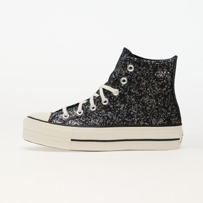 Tenisky Converse Chuck Taylor All Star Lift Platform Glitter Into The Void/ Egret/ Black EUR 41