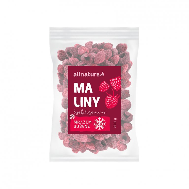 Allnature Maliny sušené mrazem 200 g - Obrázek 2