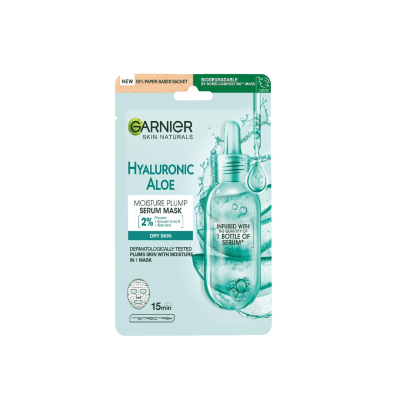 Garnier Skin Naturals Hyaluronic Aloe superhydratační revitalizační textilní maska 28 g