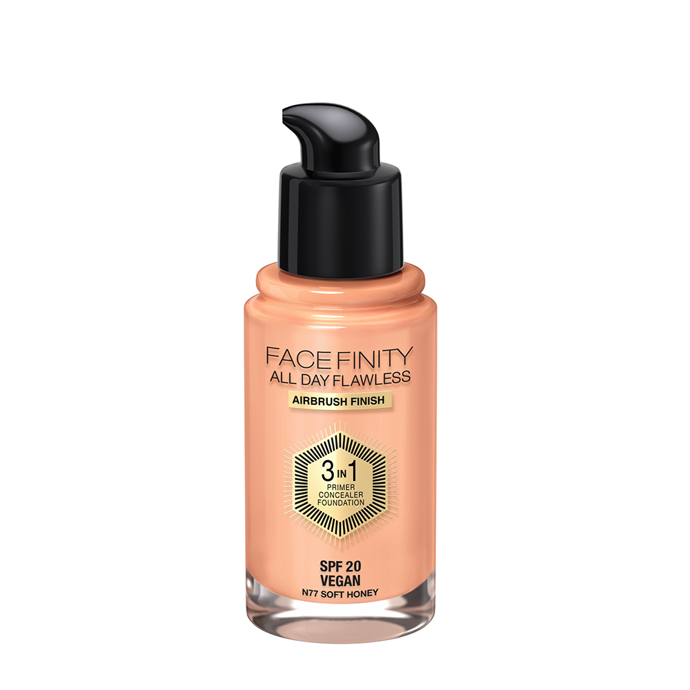Max Factor Facefinity All day Flawless 3v1 make-up 77 Soft Honey 30 ml - Obrázek 2