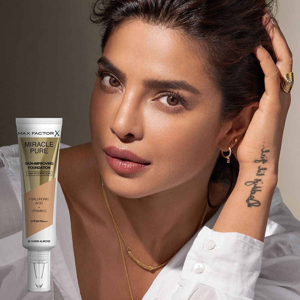 Max Factor Miracle Pure make-up 45 Warm Almond 30 ml - Obrázek 2