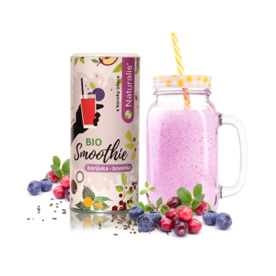Naturalis Smoothie Borůvka + Brusinka BIO 180 g
