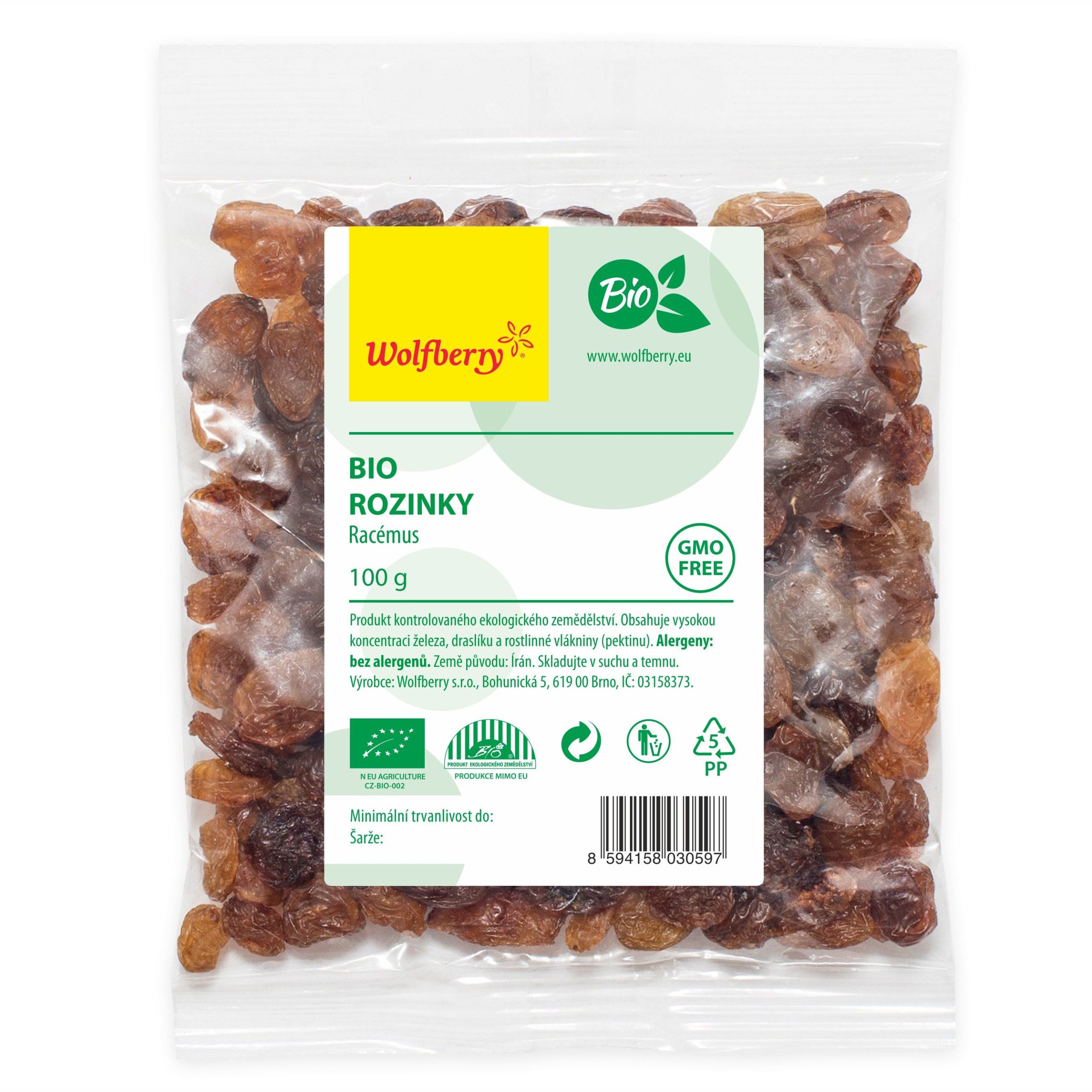 Wolfberry Rozinky BIO Racémus 100 g - Obrázek 2