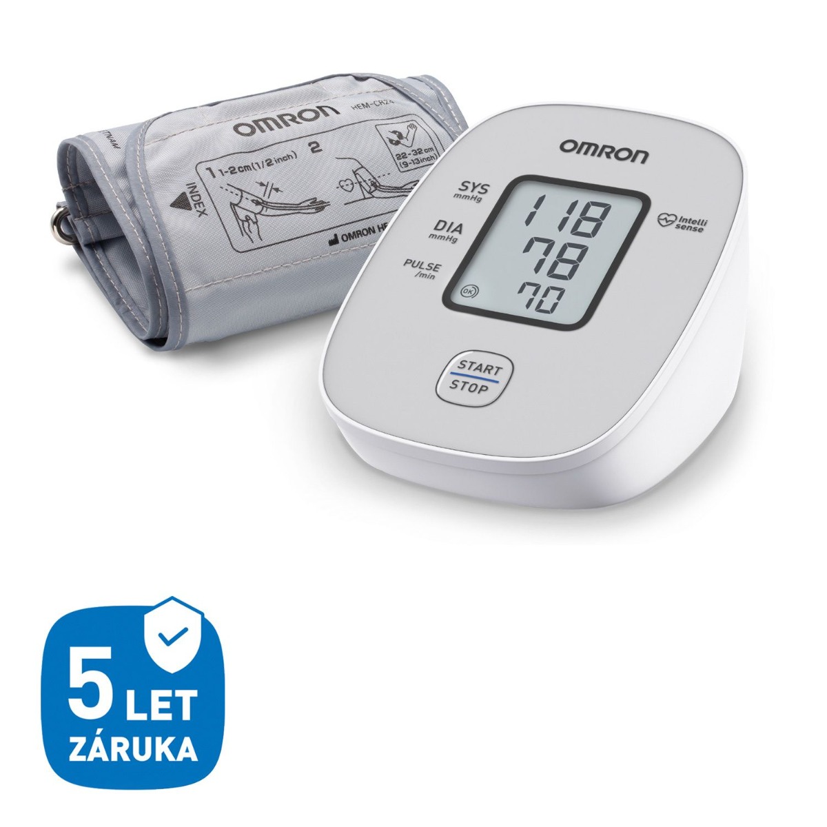 Omron M2 Basic new digitální tlakoměr na paži - Obrázek 2