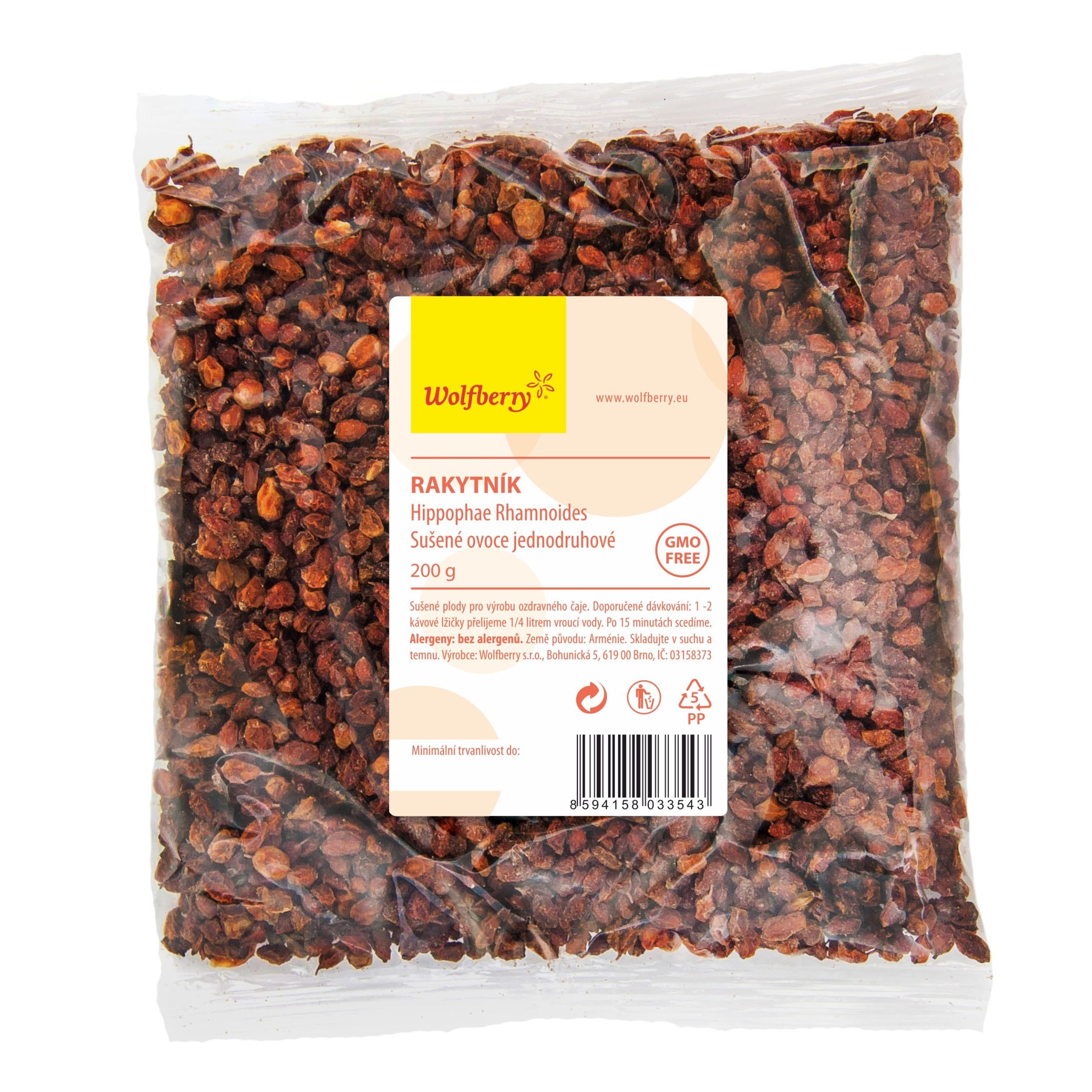 Wolfberry Rakytník sušené plody 200 g - Obrázek 2