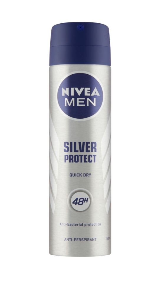 Nivea Men Silver Protect antiperspirant ve spreji pro muže 150 ml - Obrázek 3