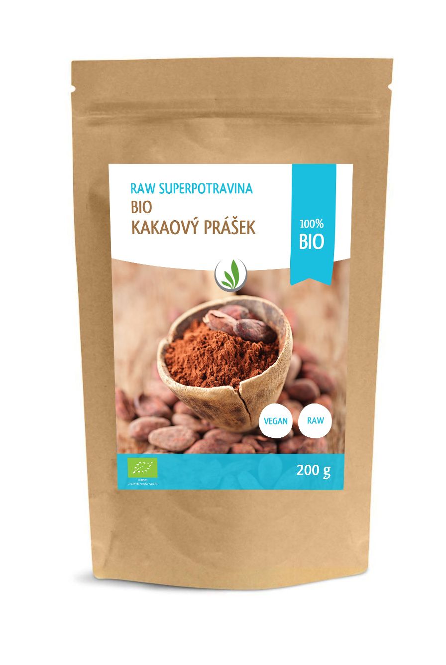 Allnature Kakaový prášek BIO RAW 200 g - Obrázek 2