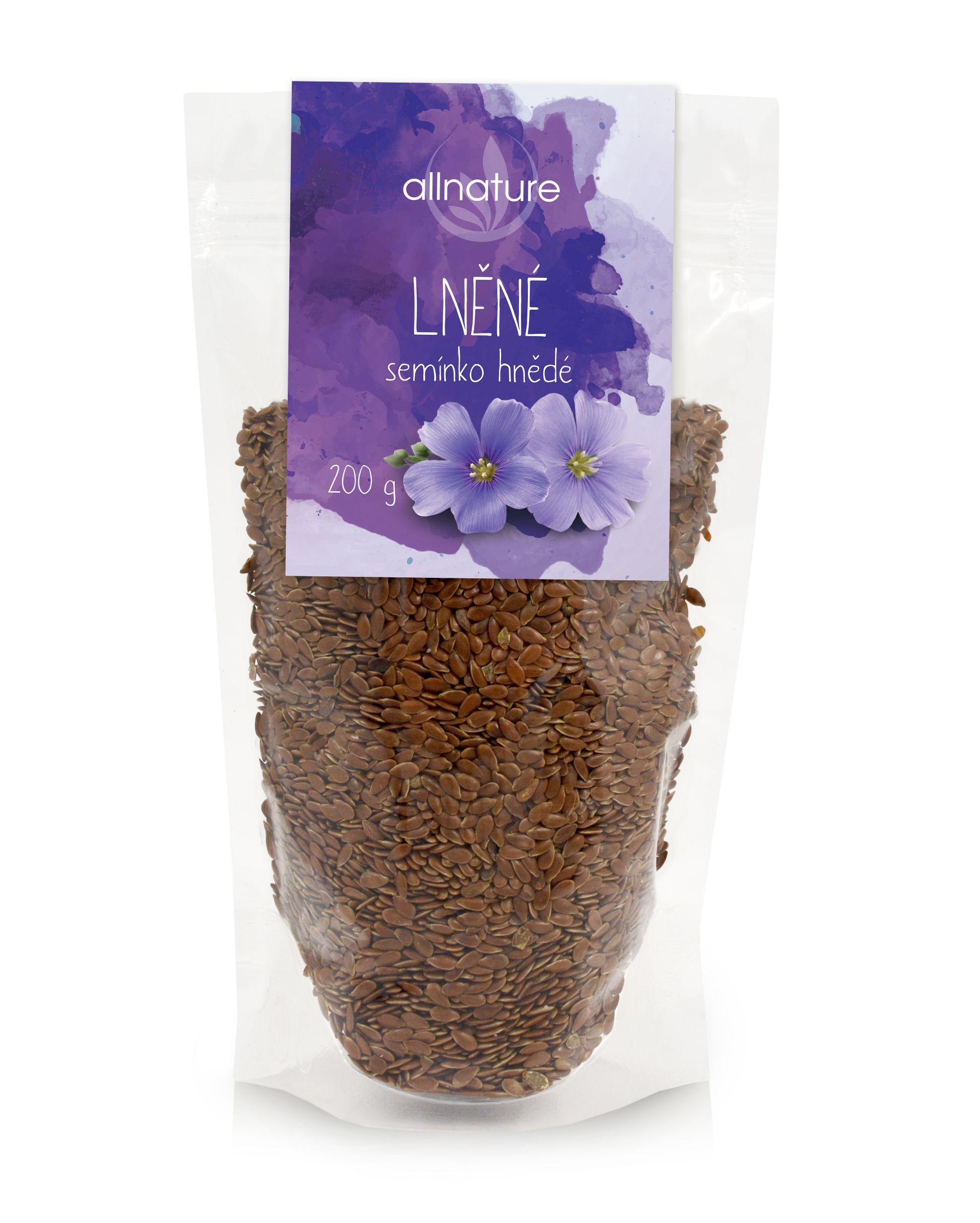 Allnature Lněné semínko hnědé 200 g - Obrázek 2
