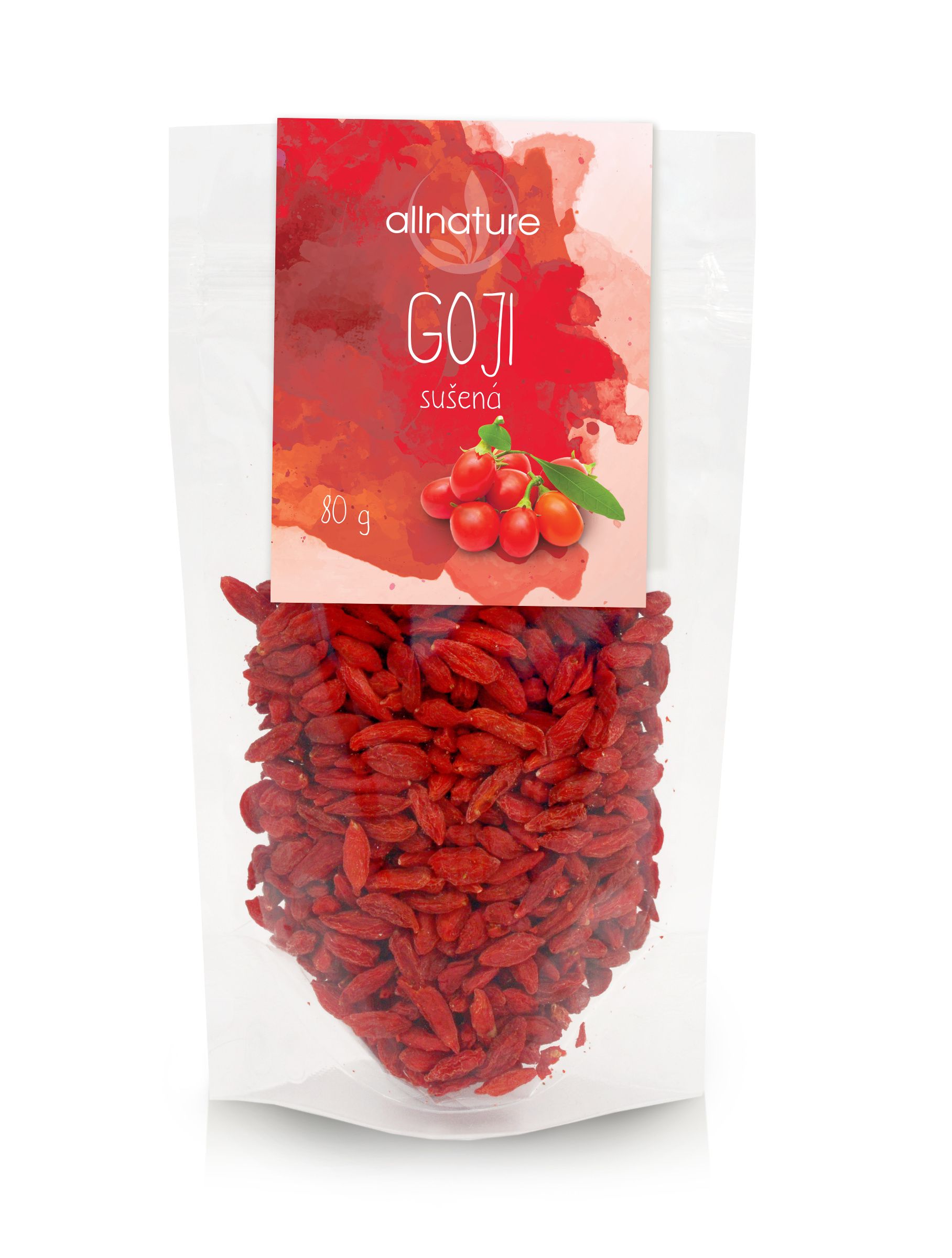 Allnature Goji sušené plody 80 g - Obrázek 2