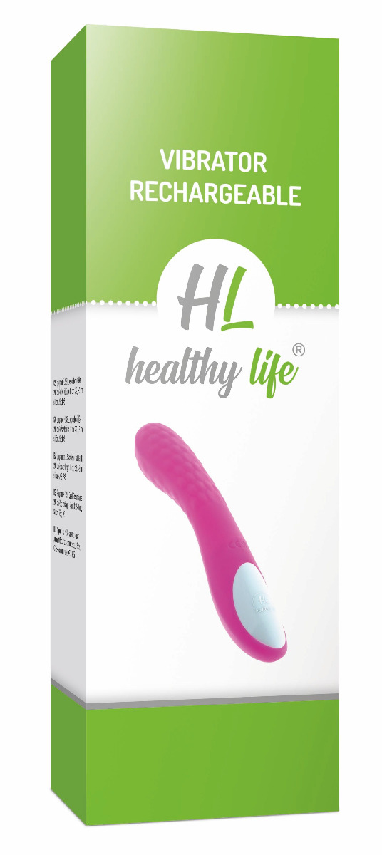 Healthy life Vibrator Rechargeable pink rose - Obrázek 3