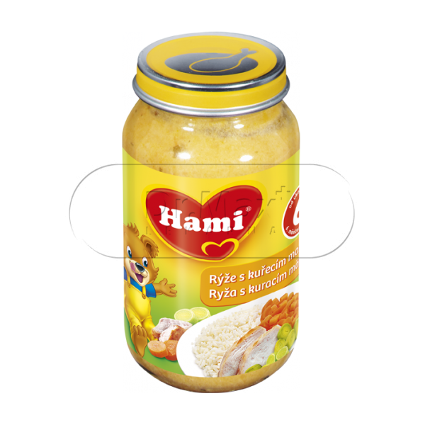 Hami Rýže s kuřetem a mrkví 6m+ 200 g - Obrázek 2