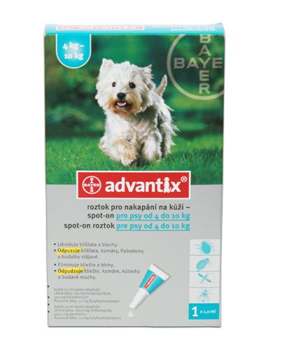 Advantix pro psy od 4 do 10 kg spot-on 1x1 ml - Obrázek 3