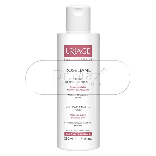 Uriage Roséliane Dermočisticí fluid pro citlivou pleť se sklonem k zčervenání 250 ml - Obrázek 2