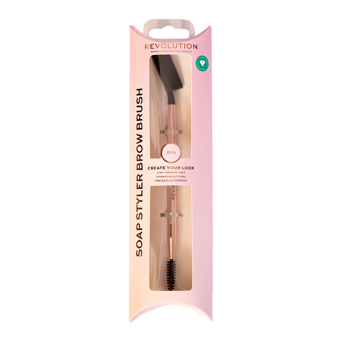 Makeup Revolution Create Soap Styler štětec na obočí 1 ks - Obrázek 2