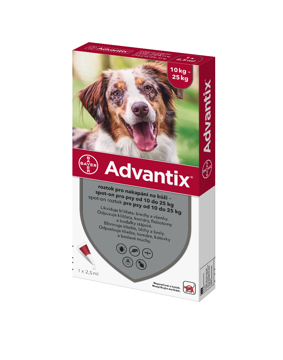 Advantix pro psy 10-25 kg spot-on 1x2,5 ml