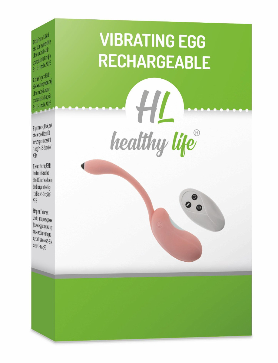 Healthy life Vibrating Egg Rechargeable pink - Obrázek 2