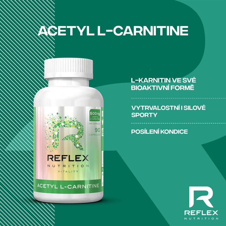 Reflex Nutrition Acetyl L-Carnitine 90 kapslí - Obrázek 2