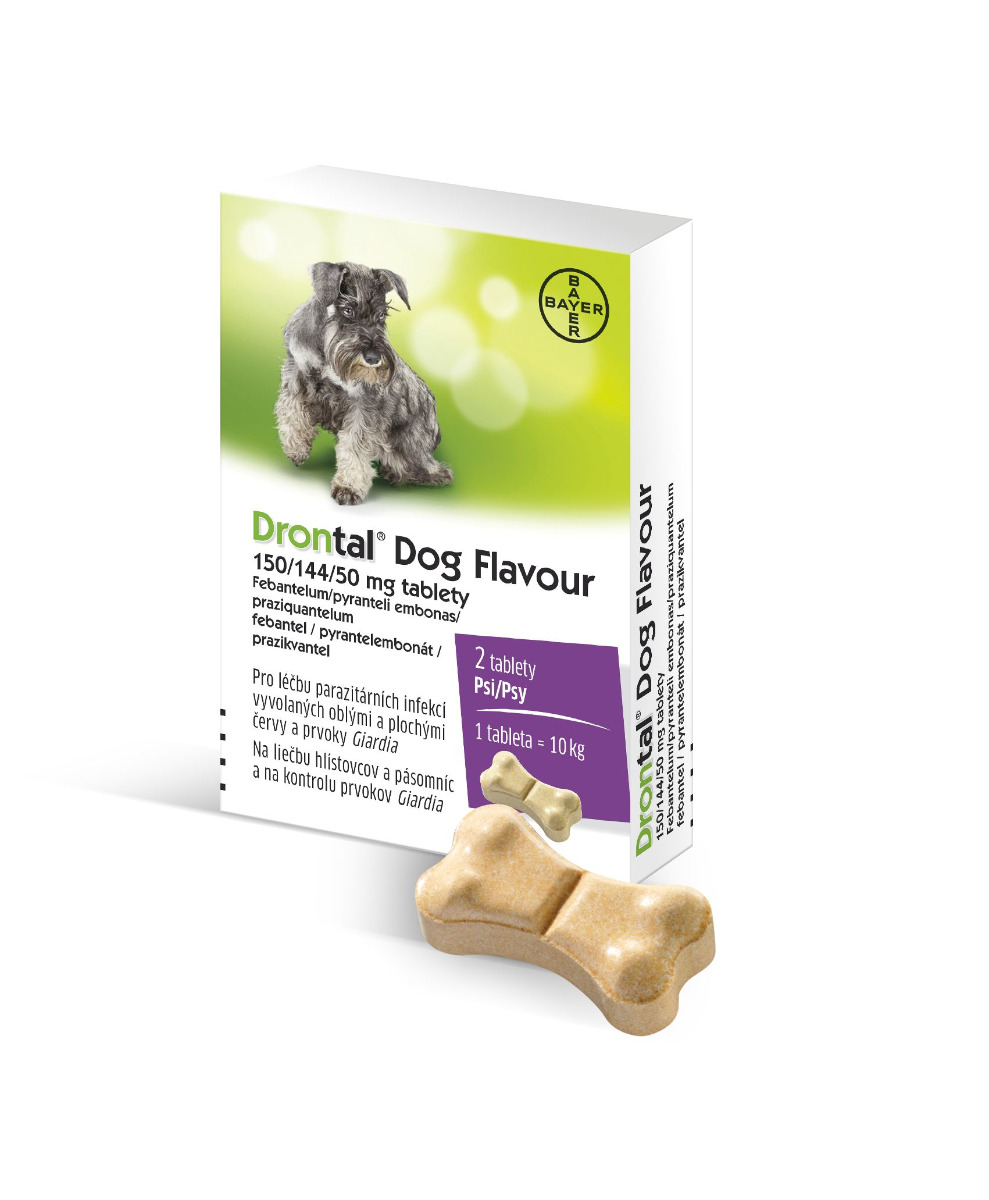 Drontal Dog Flavour 150/144/50 mg 2 tablety - Obrázek 4