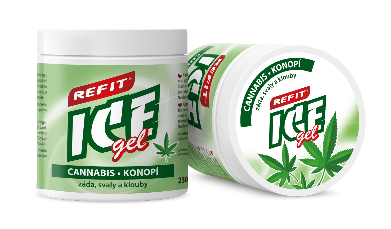 Refit Ice Masážní gel s konopím 230 ml - Obrázek 2