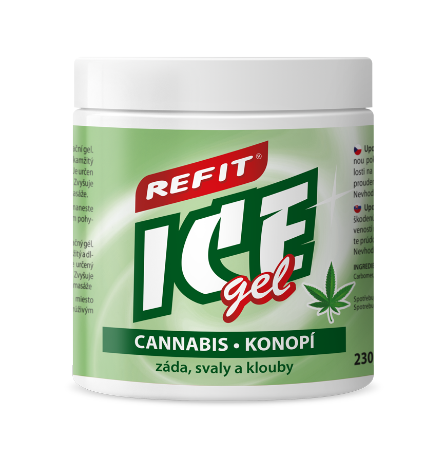 Refit Ice Masážní gel s konopím 230 ml
