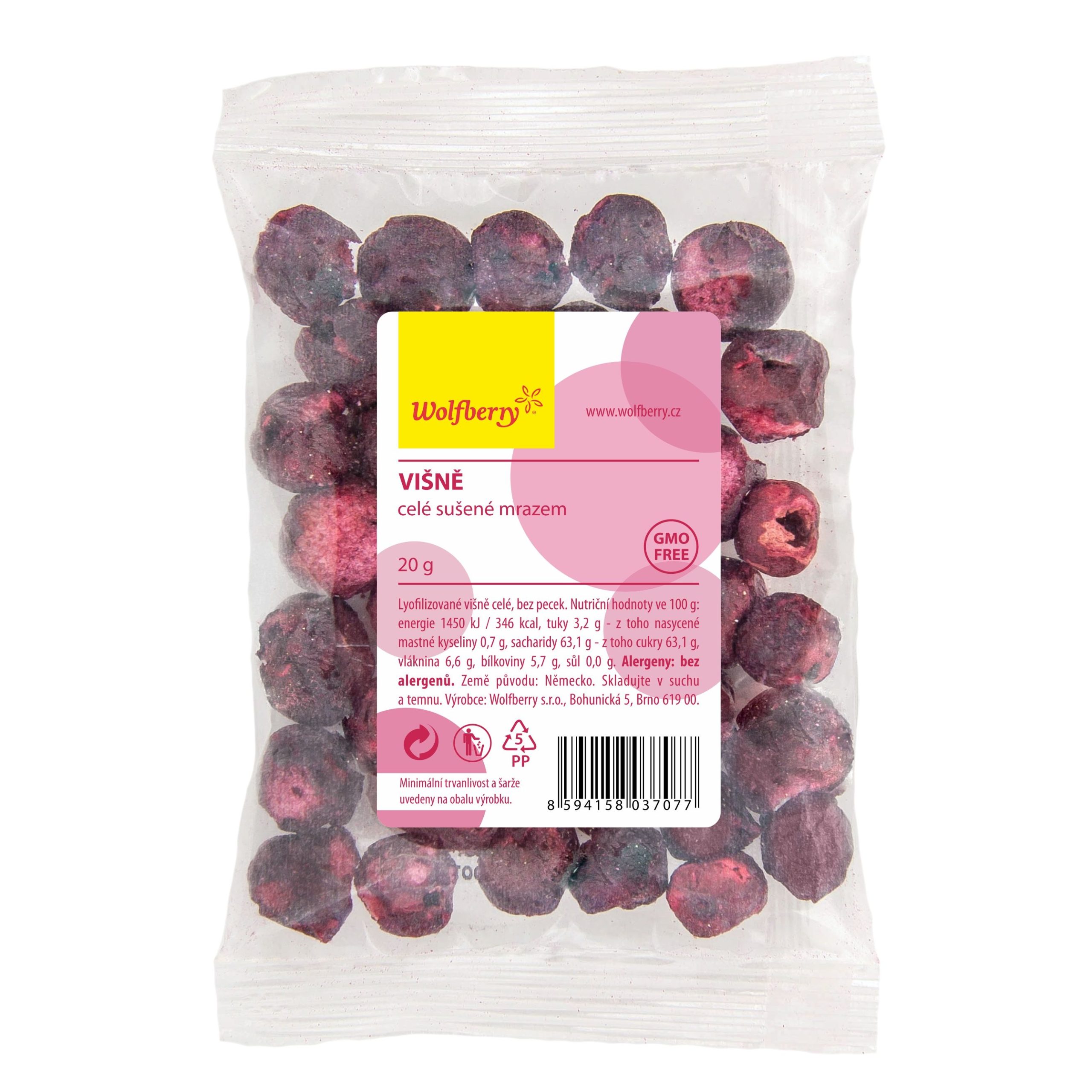 Wolfberry Višně sušené plody 20 g - Obrázek 2