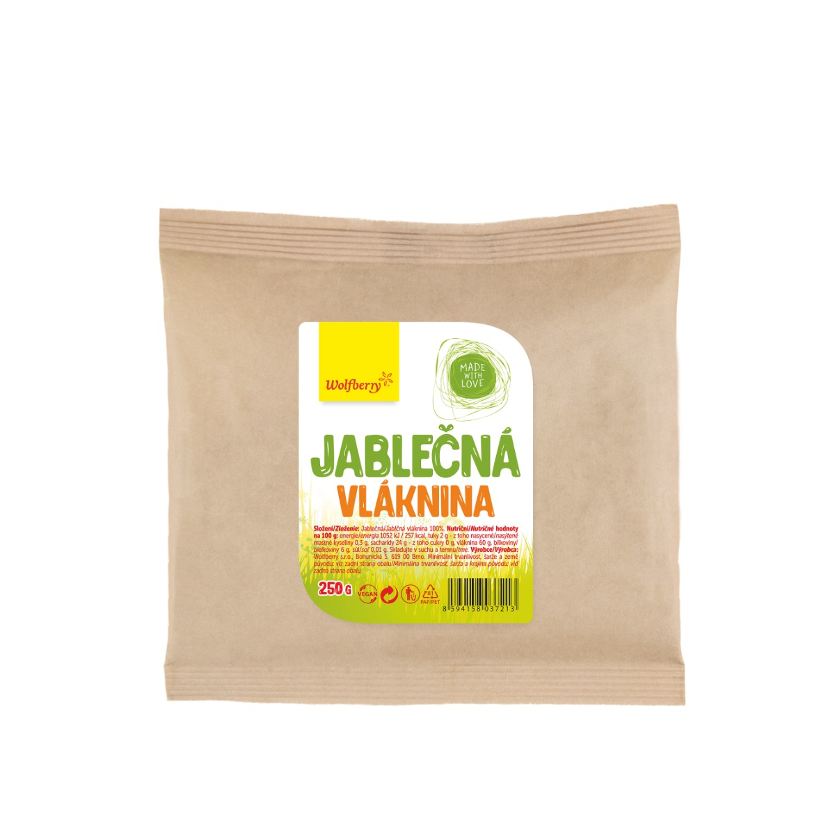 Wolfberry Jablečná vláknina 250 g