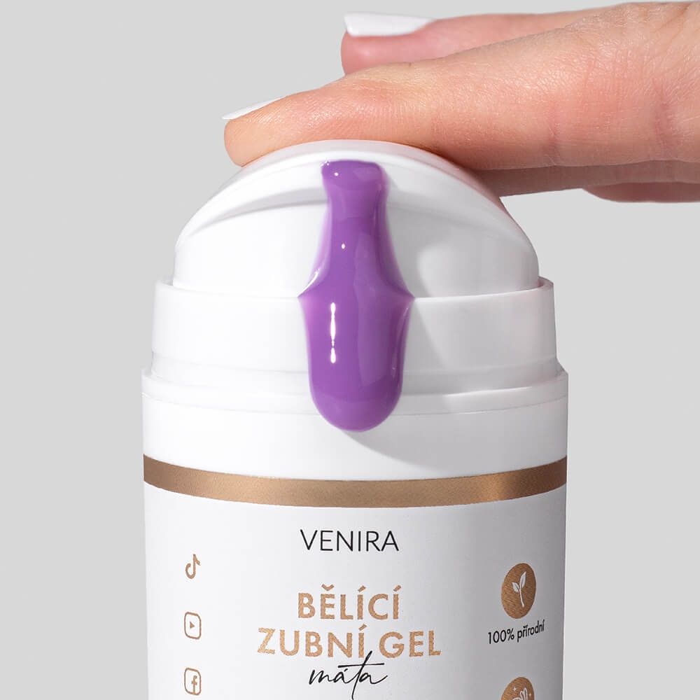 Venira Bělicí zubní gel máta 50 ml - Obrázek 2