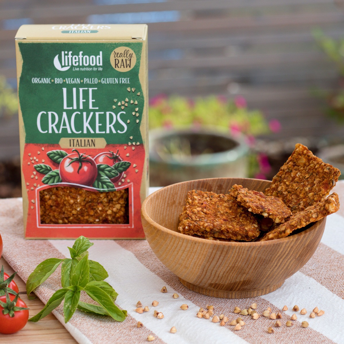 LifeFood Life Crackers Italské RAW BIO 90 g - Obrázek 3