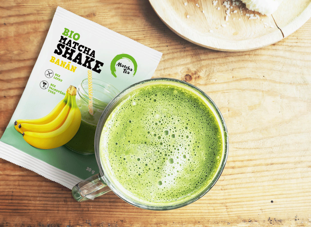 Matcha Tea Bio Shake banán 30 g - Obrázek 2
