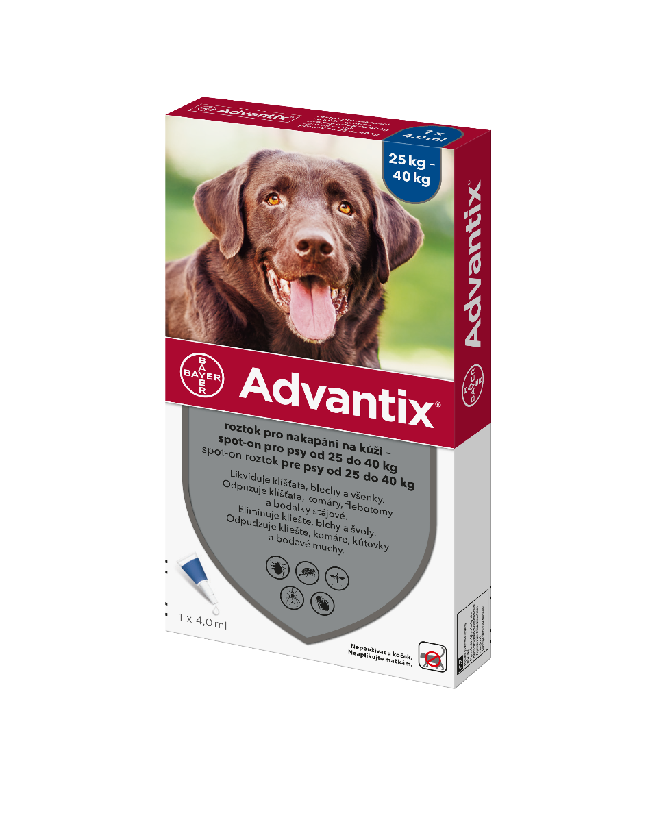 Advantix pro psy od 25 do 40 kg spot-on 1x4 ml