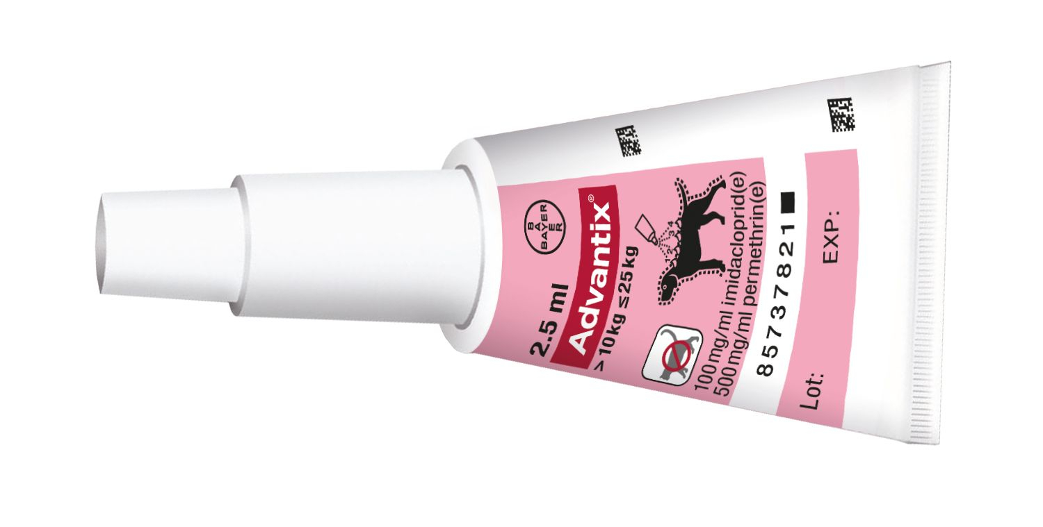 Advantix pro psy 10-25 kg spot-on 1x2,5 ml - Obrázek 5