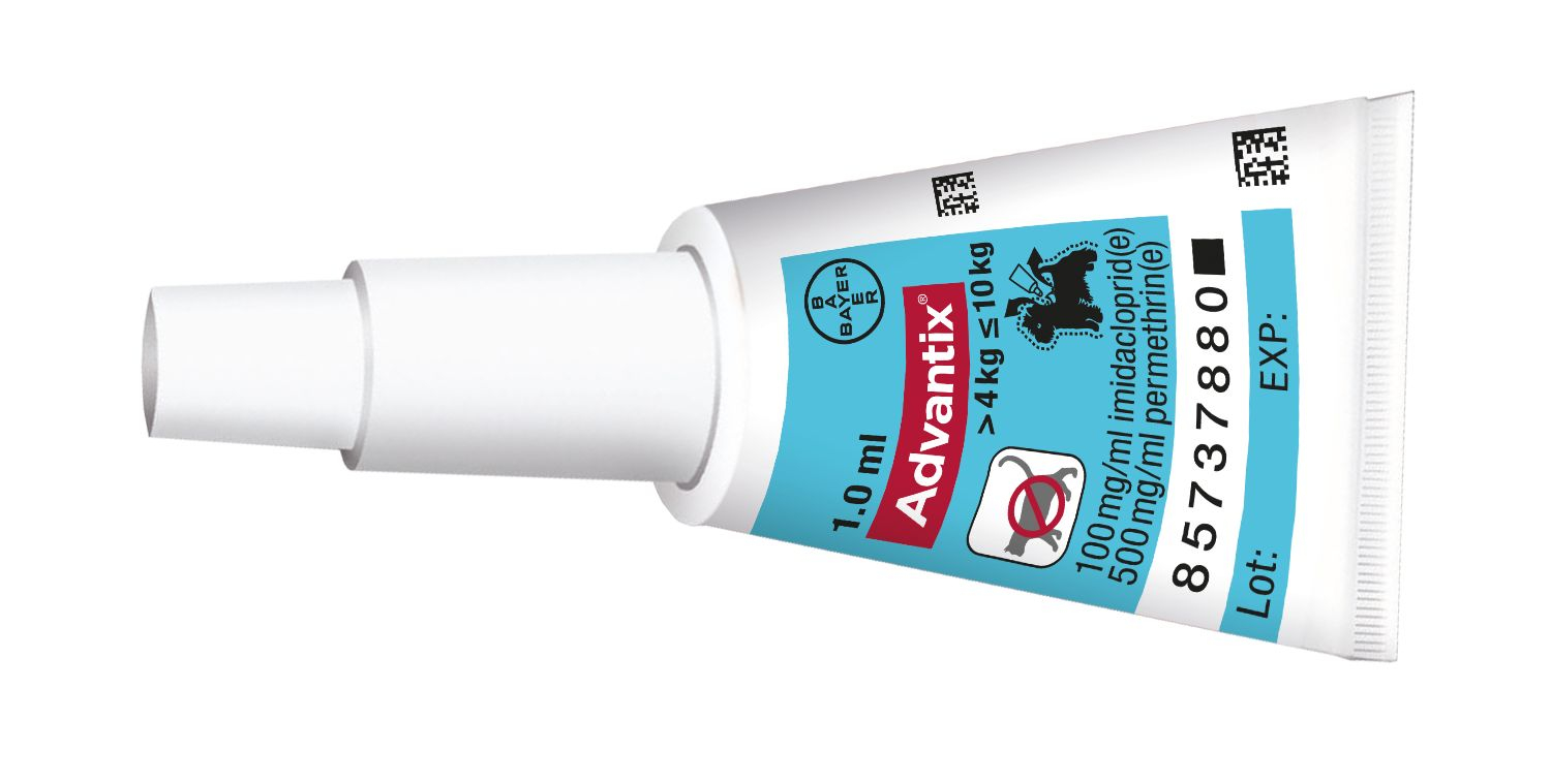 Advantix pro psy od 4 do 10 kg spot-on 1x1 ml - Obrázek 5