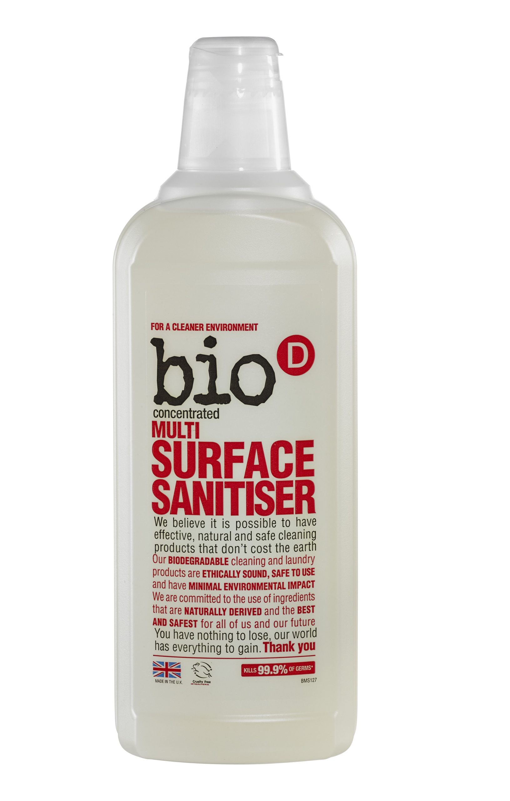 Bio d Čistič na různé druhy povrchů s dezinfekcí 750 ml - Obrázek 2