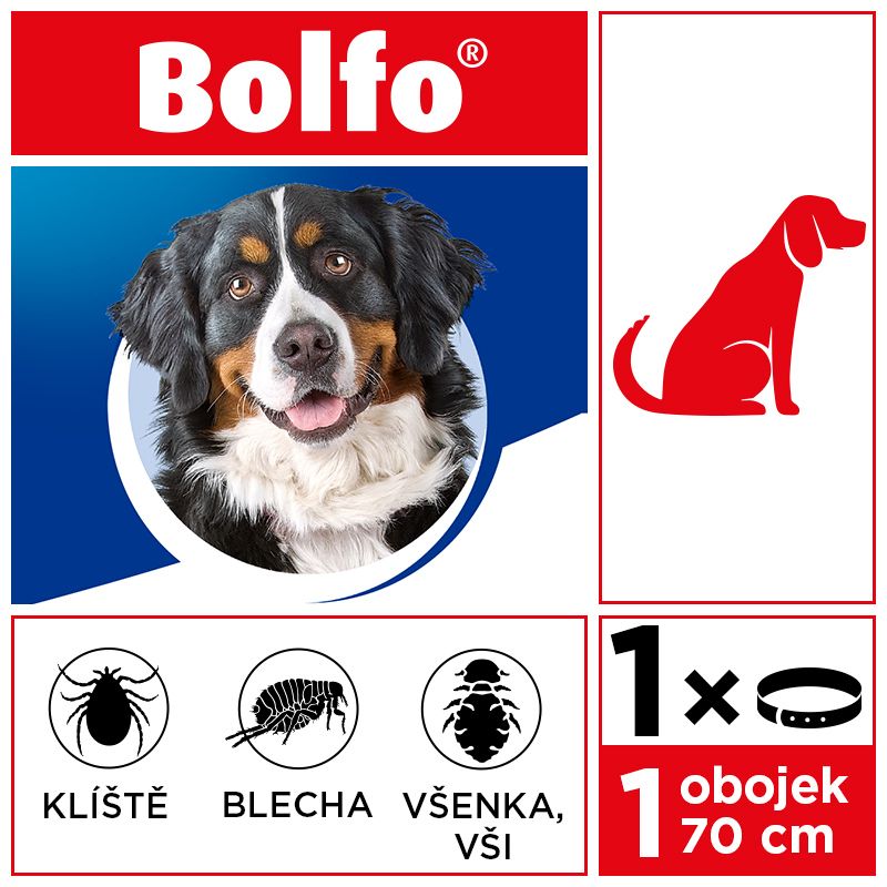 Bolfo 4,442 g obojek pro velké psy 70 cm 1 ks - Obrázek 2